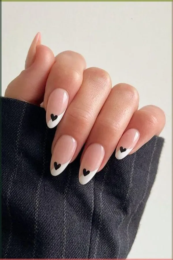 French_Black_Heart_Nails