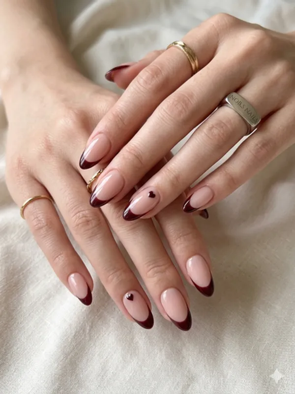 Nude_Red_French_Heart_Nails