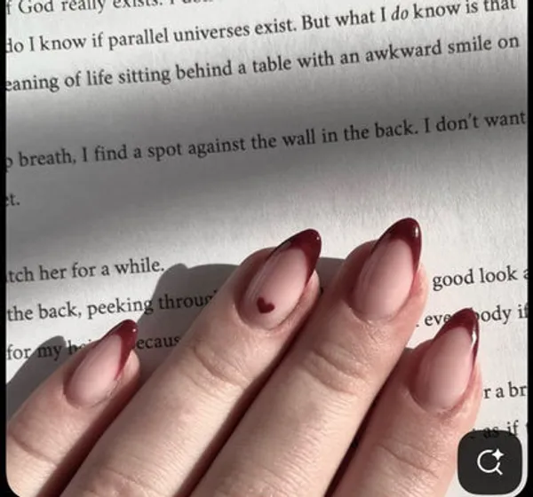 Nude_Red_French_Heart_Nails