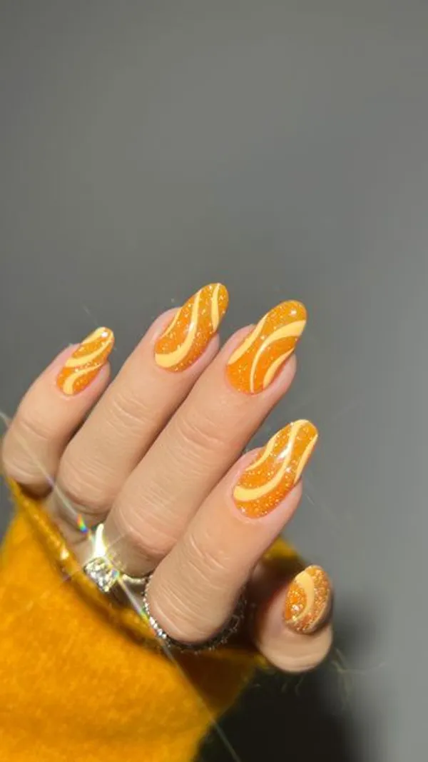 Orange_Swirl_Nails