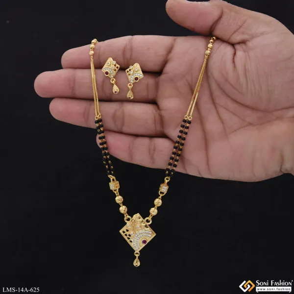 New_Style_Gold_Plated_Mangalsutra_Set_For_Women_Style_A625