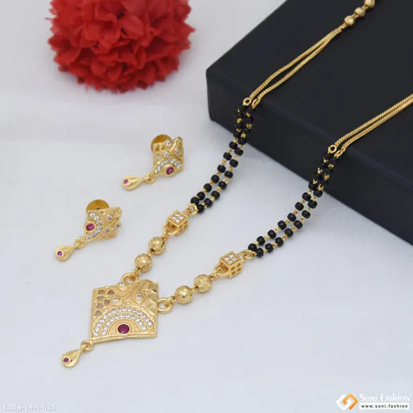 New_Style_Gold_Plated_Mangalsutra_Set_For_Women_Style_A625
