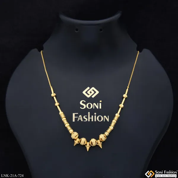 1_Gram_Gold_Plated_Opulent_Design_Necklace_For_Ladies_Style_A724