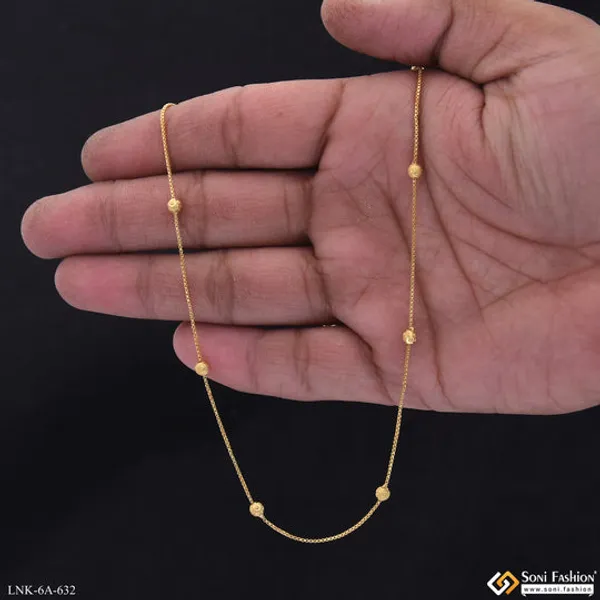 Decorative_Design_Gold_Plated_Ball_Chain_For_Ladies_Style_A632