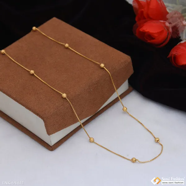 Decorative_Design_Gold_Plated_Ball_Chain_For_Ladies_Style_A632