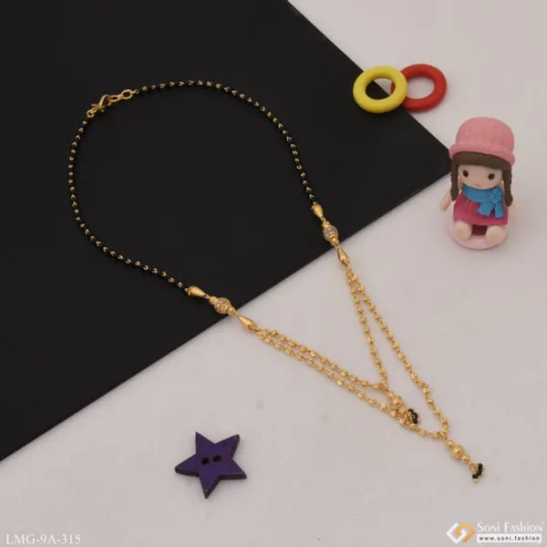 New_Style_With_Diamond_Lovely_Design_Gold_Plated_Mangalsutra_For_Women_Style_A315