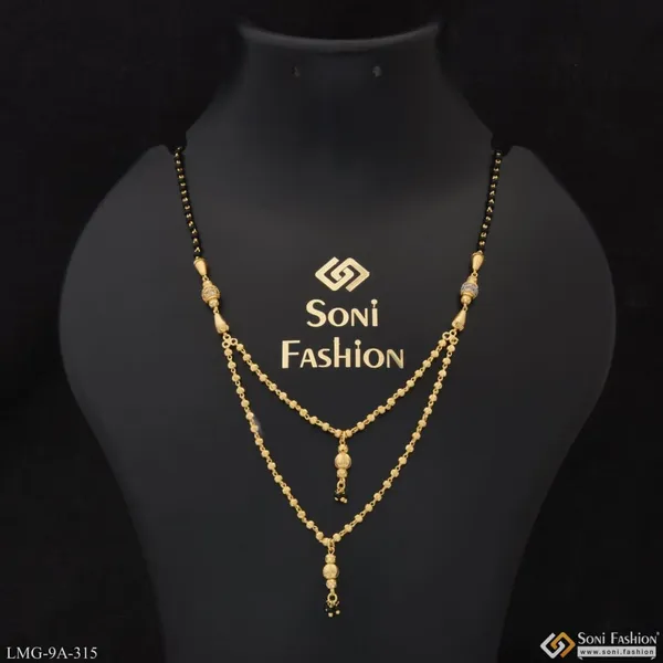 New_Style_With_Diamond_Lovely_Design_Gold_Plated_Mangalsutra_For_Women_Style_A315