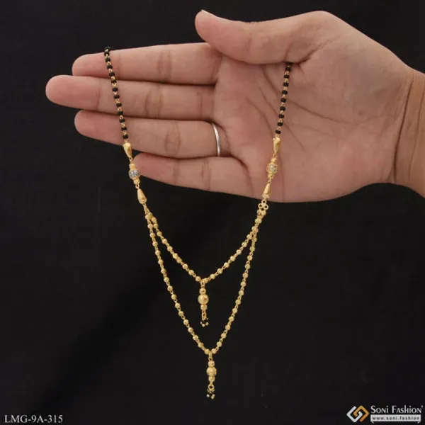 New_Style_With_Diamond_Lovely_Design_Gold_Plated_Mangalsutra_For_Women_Style_A315