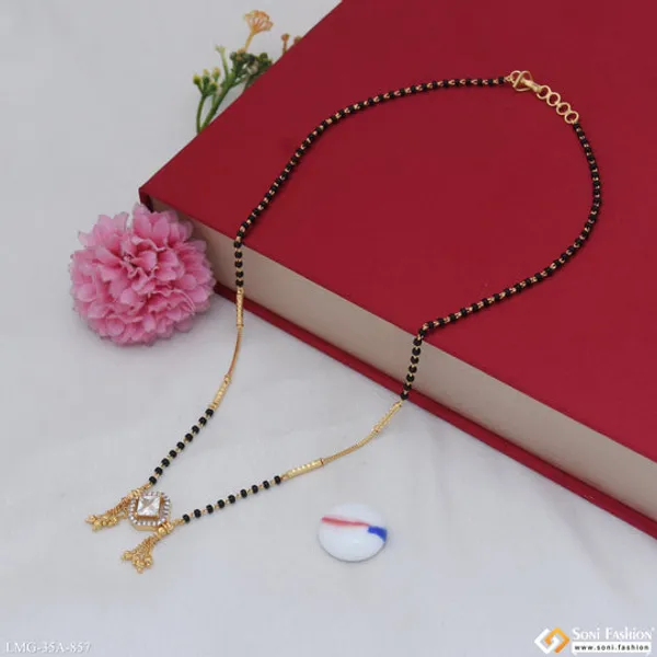 1_Gram_Gold_Plated_Radiant_Design_Mangalsutra_For_Women_Style_A857
