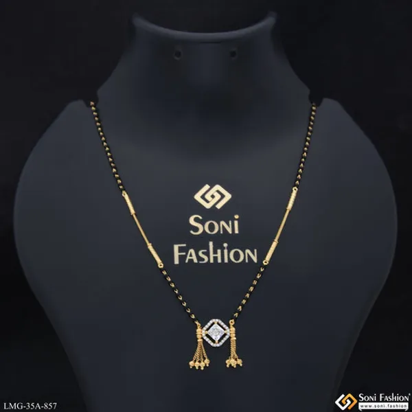 1_Gram_Gold_Plated_Radiant_Design_Mangalsutra_For_Women_Style_A857