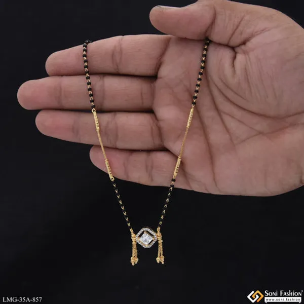1_Gram_Gold_Plated_Radiant_Design_Mangalsutra_For_Women_Style_A857