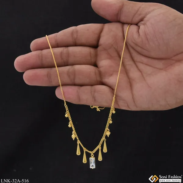 1_Gram_Gold_Plated_Artisanal_Design_Necklace_For_Ladies_Style_A516