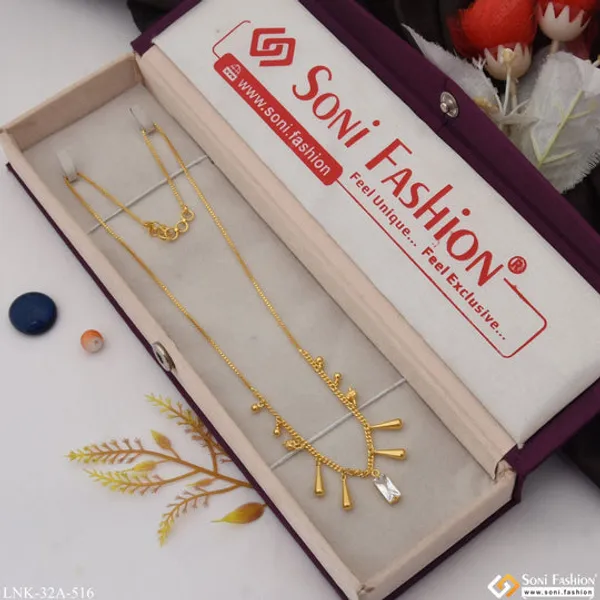 1_Gram_Gold_Plated_Artisanal_Design_Necklace_For_Ladies_Style_A516