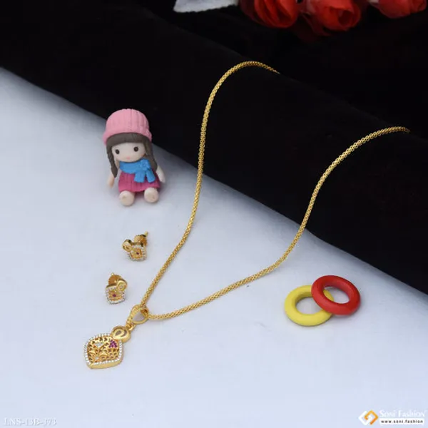 Magnificent_Design_Gold_Plated_Necklace_Set_For_Women_Style_B373