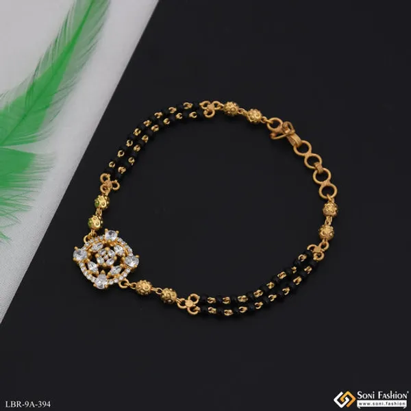Designer_Gold_Plated_Mangalsutra_Bracelet_For_Women_Style_A394