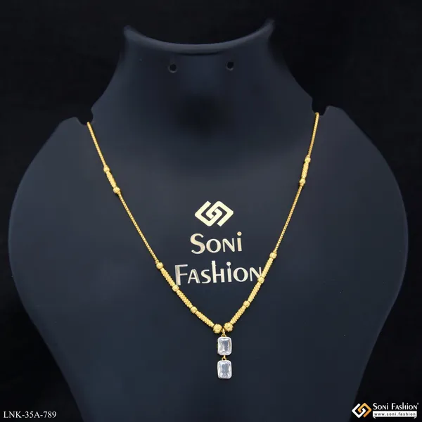 1_Gram_Gold_Plated_Classic_Design_Necklace_For_Women_Style_A789