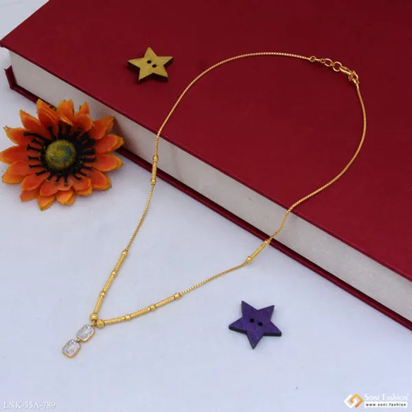 1_Gram_Gold_Plated_Classic_Design_Necklace_For_Women_Style_A789