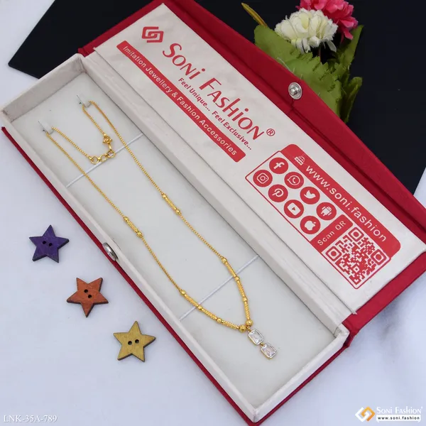 1_Gram_Gold_Plated_Classic_Design_Necklace_For_Women_Style_A789