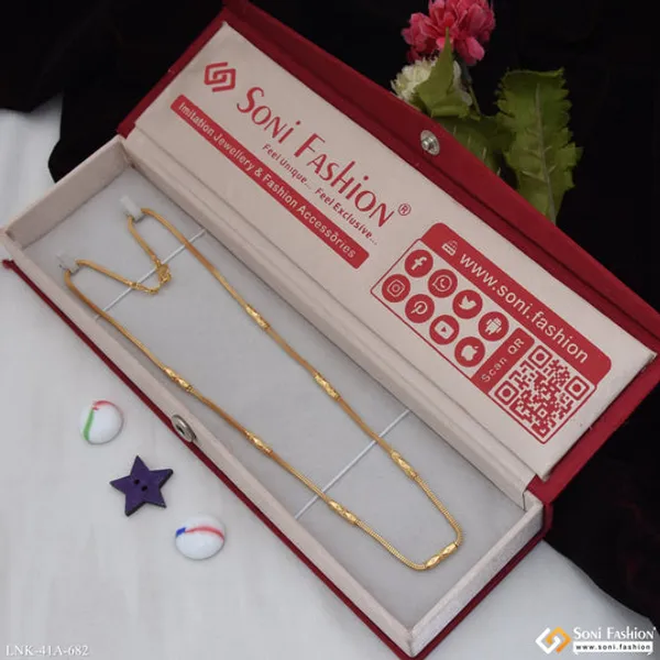 1_Gram_Gold_Plated_Magnificent_Design_Chain_For_Ladies_Style_A682