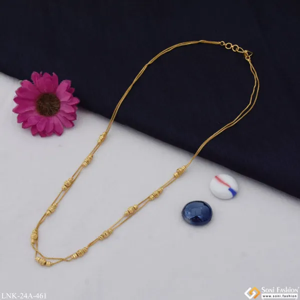 1_Gram_Gold_Plated_Classic_Design_Finely_Detailed_Necklace_For_Lady_Style_A461