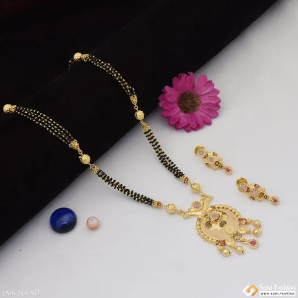 Best_Quality_Gold_Plated_Mangalsutra_Set_For_Women_Style_A549