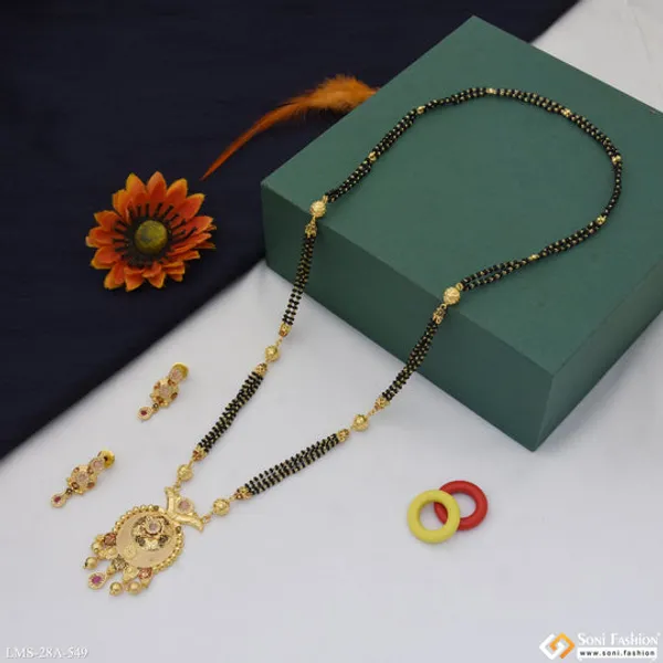 Best_Quality_Gold_Plated_Mangalsutra_Set_For_Women_Style_A549