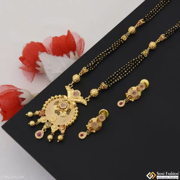 Best_Quality_Gold_Plated_Mangalsutra_Set_For_Women_Style_A549