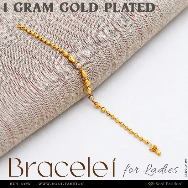 1_Gram_Gold_Plated_Best_Quality_Bracelet_For_Ladies_Style_A409
