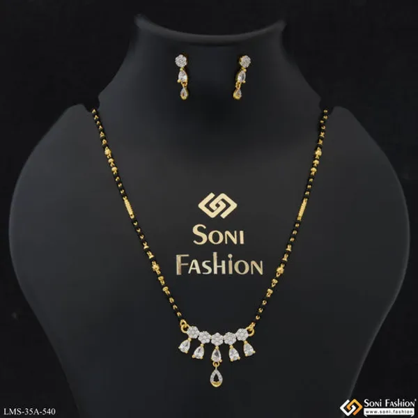 1_Gram_Gold_Plated_Designer_Mangalsutra_Set_For_Women_Style_A540