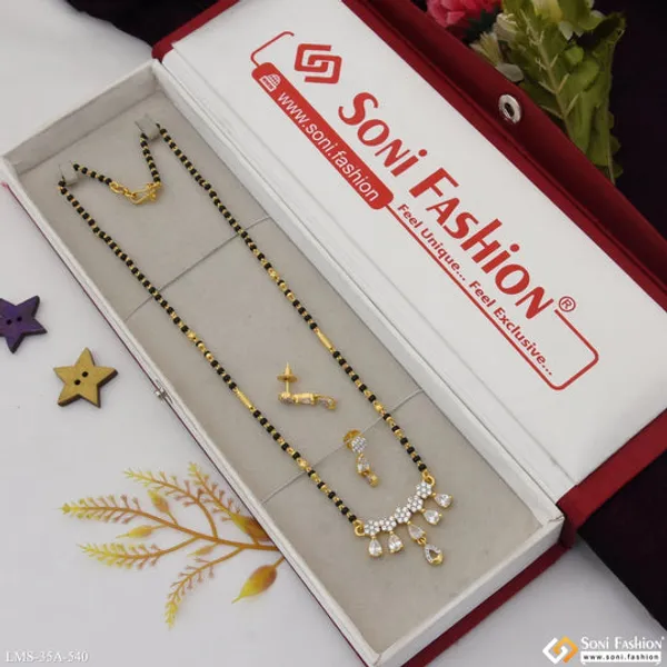 1_Gram_Gold_Plated_Designer_Mangalsutra_Set_For_Women_Style_A540