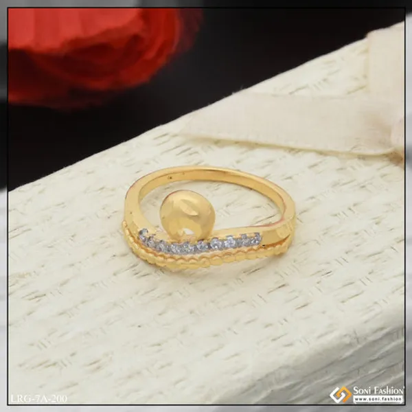 1_Gram_Gold_Plated_With_Diamond_Superior_Quality_Ring_For_Ladies_Style_A200