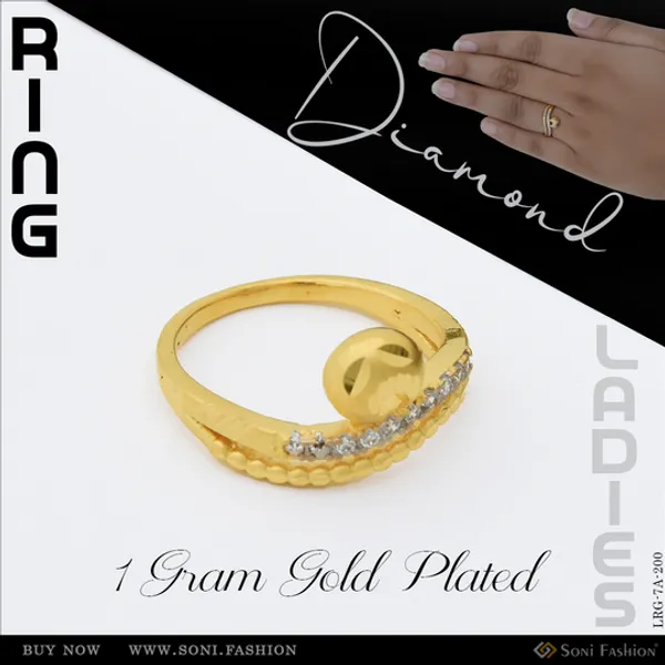 1_Gram_Gold_Plated_With_Diamond_Superior_Quality_Ring_For_Ladies_Style_A200