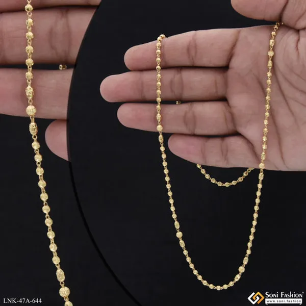 1_Gram_Gold_Plated_New_Style_Brass_Beaded_Mala_For_Women_Style_A644