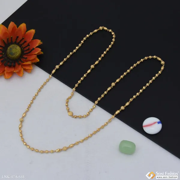 1_Gram_Gold_Plated_New_Style_Brass_Beaded_Mala_For_Women_Style_A644