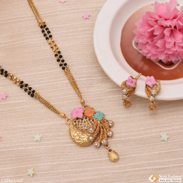 Fancy_Design_Flower_With_Black_Moti_Gold_Plated_Mangalsutra_Set_For_Women_Style_Lmsa107
