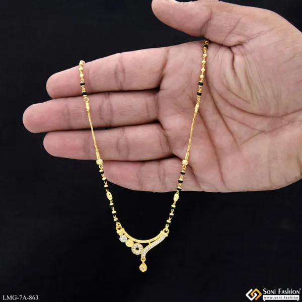 Chic_Design_Gold_Plated_Mangalsutra_For_Women_Style_A863