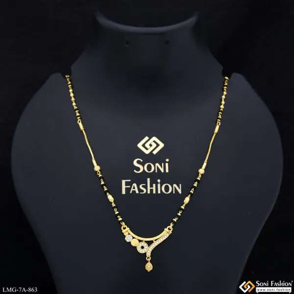 Chic_Design_Gold_Plated_Mangalsutra_For_Women_Style_A863