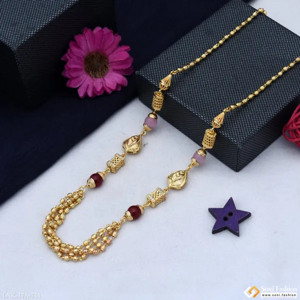 Fancy_Design_Gold_Plated_Mala_For_Women_Style_A744