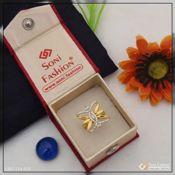 1_Gram_Gold_Plated_Butterfly_With_Diamond_Fashionable_Ring_For_Ladies_Style_Lrg_019