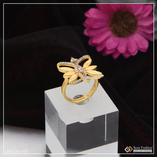 1_Gram_Gold_Plated_Butterfly_With_Diamond_Fashionable_Ring_For_Ladies_Style_Lrg_019