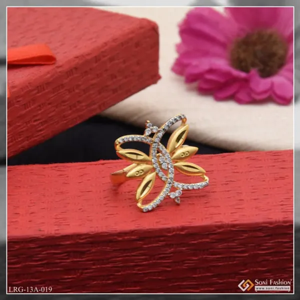 1_Gram_Gold_Plated_Butterfly_With_Diamond_Fashionable_Ring_For_Ladies_Style_Lrg_019