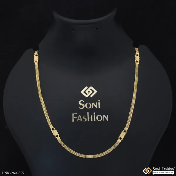1_Gram_Gold_Plated_Antique_Design_Graceful_Design_Chain_For_Ladies_Style_A329