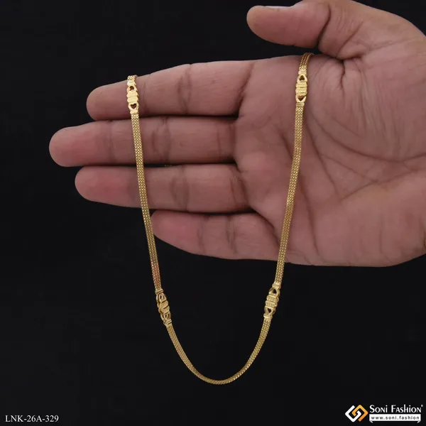 1_Gram_Gold_Plated_Antique_Design_Graceful_Design_Chain_For_Ladies_Style_A329