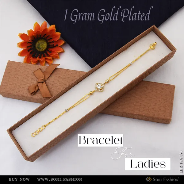 1_Gram_Gold_Plated_Dazzling_Design_Bracelet_For_Ladies_Style_A376