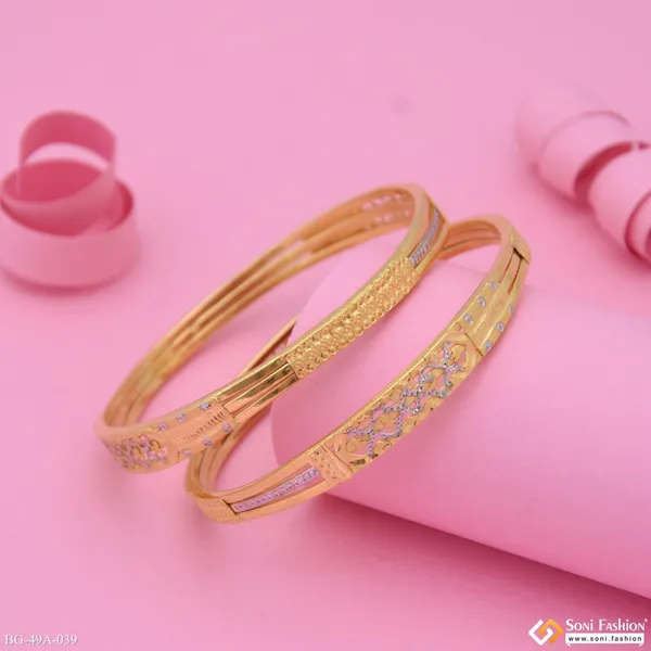 1_Gram_Gold_Plated_Casual_Design_Bangles_For_Ladies_Style_A039
