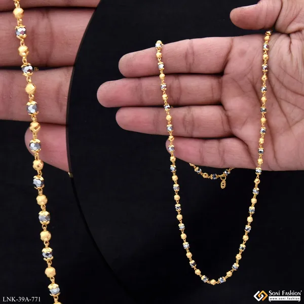 1_Gram_Gold_Plated_New_Style_Mala_For_Women_Style_A771