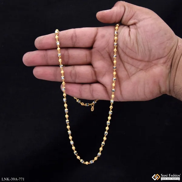 1_Gram_Gold_Plated_New_Style_Mala_For_Women_Style_A771