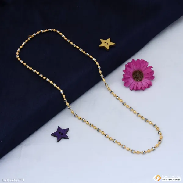 1_Gram_Gold_Plated_New_Style_Mala_For_Women_Style_A771