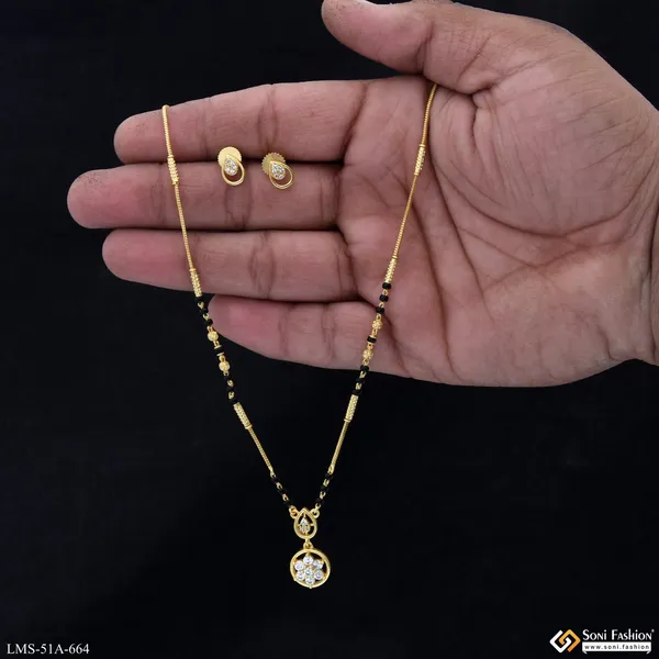 1_Gram_Gold_Plated_Glittering_Design_Mangalsutra_Set_For_Women_Style_A664
