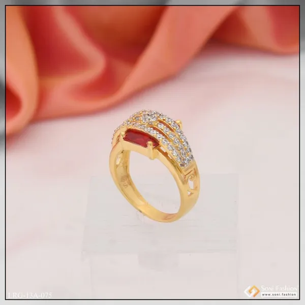 1_Gram_Gold_Plated_Red_Stone_With_Diamond_Chic_Design_Ring_For_Ladies_Style_Lrg_075